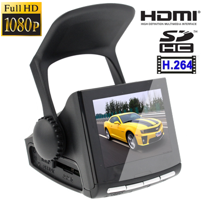 P1 Black, 2.4 inch TFT Screen Full HD 1920x1080P Driving Recorder , Support TF Card / HDMI / USB Output, H2.64 Video format , Wi